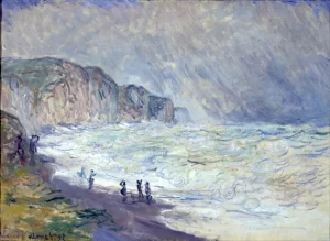 Heavy Sea at Pourville by Claude Monet Heavy Sea at Pourville by Claude Monet