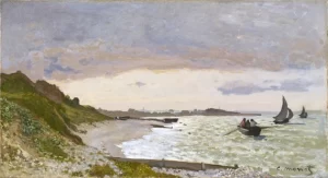 The Coast at Sainte-Adresse, 1864 by Claude Monet The Coast at Sainte-Adresse, 1864 by Claude Monet
