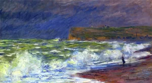 The Beach at Fecamp, 1881 by Claude Monet The Beach at Fecamp, 1881 by Claude Monet