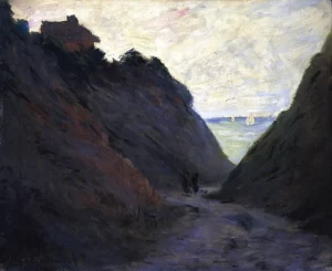 The Sunken Road In the Cliff at Varengeville by Claude Monet The Sunken Road In the Cliff at Varengeville by Claude Monet