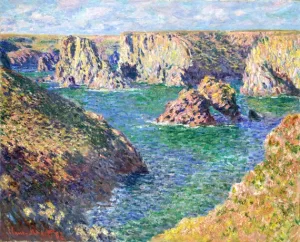 Rocks at Belle-Ile, 1887 by Claude Monet Rocks at Belle-Ile, 1887 by Claude Monet