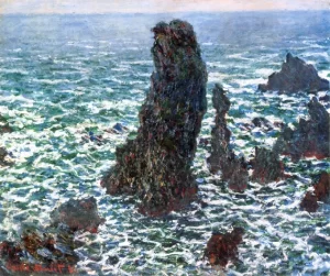 The 'Pyramids' of Port Coton, Belle-Ile-En-Mer, 1886 by Claude Monet The 'Pyramids' of Port Coton, Belle-Ile-En-Mer, 1886 by Claude Monet