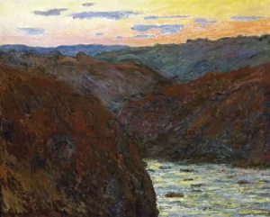 La Creuse, Sunset by Claude Monet La Creuse, Sunset by Claude Monet