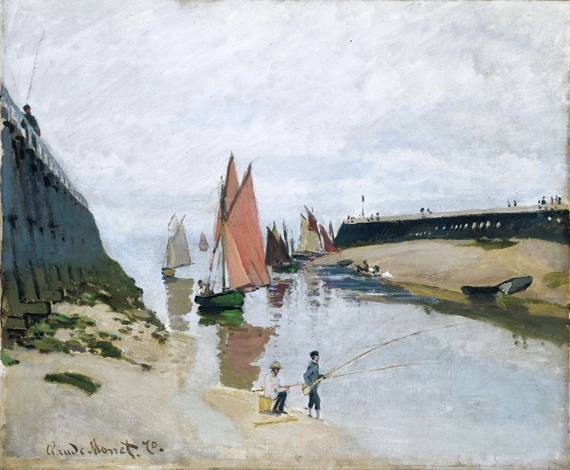 Entrée Du Port De Trouville by Claude Monet