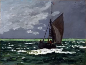 Seascape, Storm 1866 by Claude Monet Seascape, Storm 1866 by Claude Monet