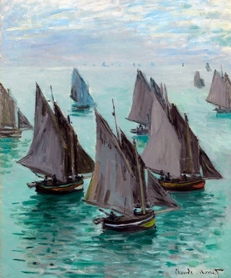Bateaux De Pêche, Temps Calme by Claude Monet