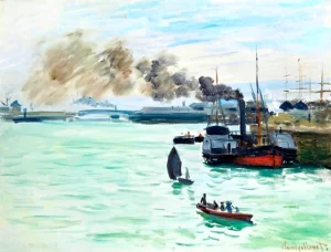 Vue D'un Port by Claude Monet Vue D'un Port by Claude Monet