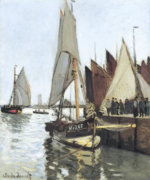 Sailboat at Honfleur by Claude Monet Sailboat at Honfleur by Claude Monet