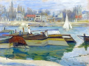The Seine at Asnieres, 1873 by Claude Monet