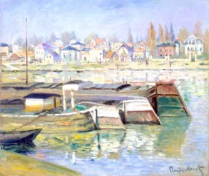 La Seine à Asnière by Claude Monet