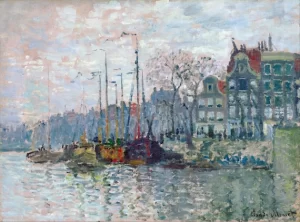 Zaandam, the Dike, 1874 by Claude Monet