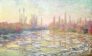 The Thaw On the Seine, near Vetheuil by Claude Monet