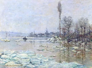 Breakup of Ice, 1880 by Claude Monet