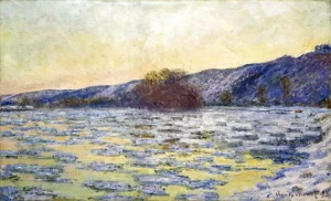 Ice Floating, 1893 by Claude Monet