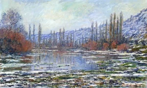The Thaw at Vetheuil by Claude Monet