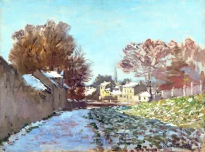 Snow at Argenteuil by Claude Monet