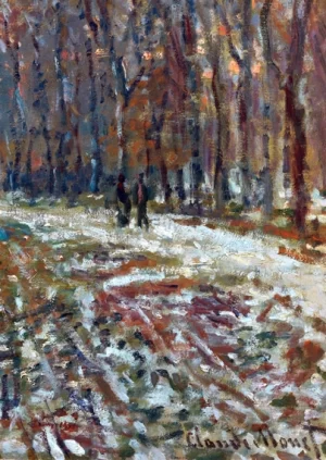 La Promenade d'Argenteuil, un soir d'hiver, 1875 by Claude Monet