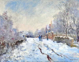 Snow at Argenteuil 1875 by Claude Monet