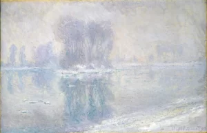 Ice On the Seine at Bennecourt, 1893 by Claude Monet