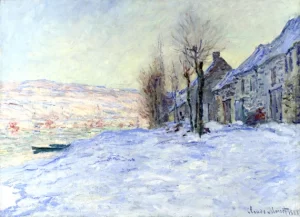 Lavacourt Under Snow by Claude Monet