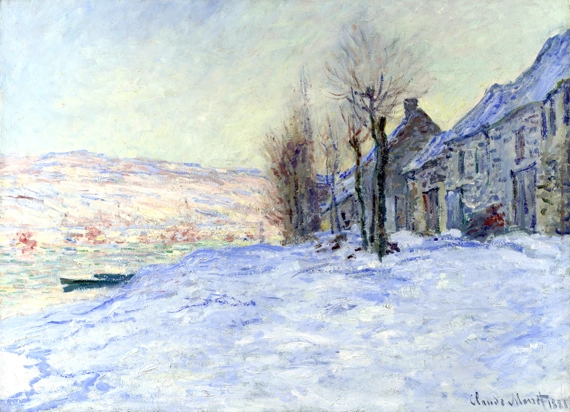 Lavacourt Under Snow by Claude Monet
