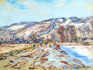 Hiver à Giverny by Claude Monet