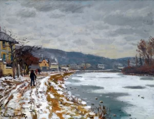 The Seine at Bougival, 1869 by Claude Monet