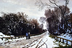 Road Toward the Farm, Saint-Simeon, Honfleur by Claude Monet Road Toward the Farm, Saint-Simeon, Honfleur by Claude Monet