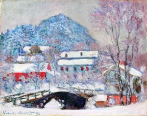 Norway, Sandviken Village In the Snow by Claude Monet Norway, Sandviken Village In the Snow by Claude Monet