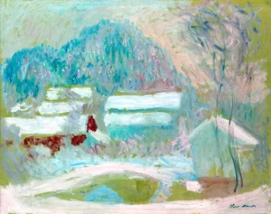 Paysage De Norvège, Sandviken by Claude Monet Paysage De Norvège, Sandviken by Claude Monet