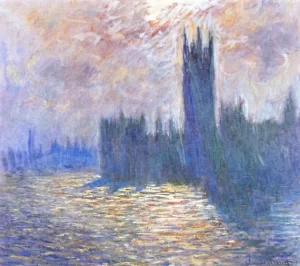 Houses of Parliament, Reflection of the Thames, 1900-01 by Claude Monet