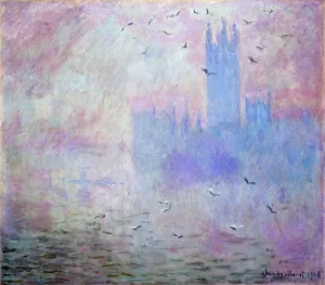 The Houses of Parliament, Seagulls by Claude Monet