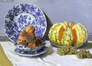 Still Life With Melon by Claude Monet