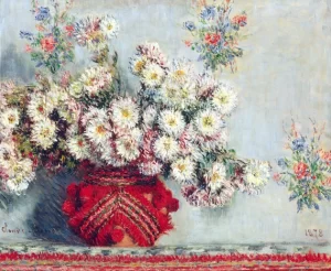 Vase of Chrysanthemums, 1878 by Claude Monet