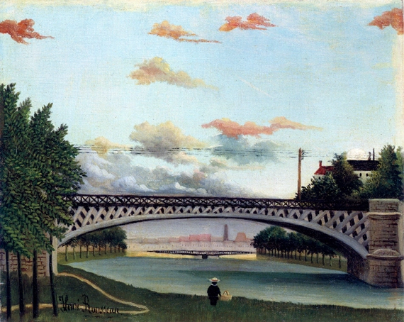 Charenton-le-Pont by Henri Rousseau, oil painting reproduction on canvas Charenton-le-Pont by Henri Rousseau