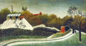 Sawmill, Outskirts of Paris by Henri Rousseau Sawmill, Outskirts of Paris by Henri Rousseau