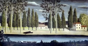 Bord de riviere by Henri Rousseau Bord de riviere by Henri Rousseau