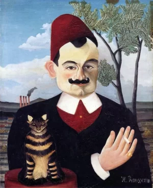 Portrait of Monsieur X (Pierre Loti) by Henri Rousseau Portrait of Monsieur X (Pierre Loti) by Henri Rousseau