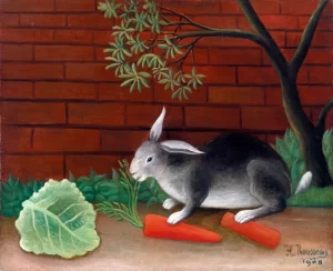 The Rabbit's Meal by Henri Rousseau