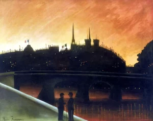 View of Ile de Cite Paris by Henri Rousseau View of Ile de Cite Paris by Henri Rousseau