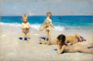 Neapolitan Children Bathing 1879 by John Singer Sargent Neapolitan Children Bathing 1879 by John Singer Sargent