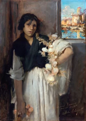 Venetian onion Seller by John Singer Sargent Venetian onion Seller by John Singer Sargent