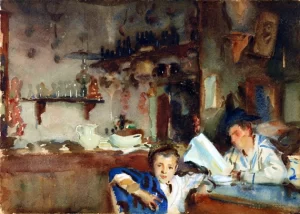 A Venetian Trattoria by John Singer Sargent A Venetian Trattoria by John Singer Sargent