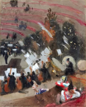 Rehearsal of the Pasdeloup Orchestra at the Cirque D’hiver 1879 by John Singer Sargent Rehearsal of the Pasdeloup Orchestra at the Cirque D’hiver 1879 by John Singer Sargent