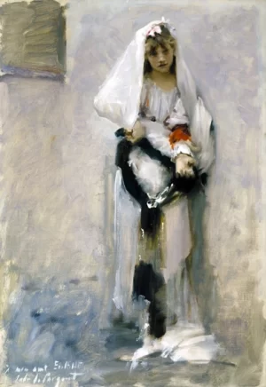 A Parisian Beggar Girl 1880 by John Singer Sargent