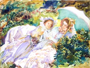 Simplon Pass-the Tease 1911 by John Singer Sargent