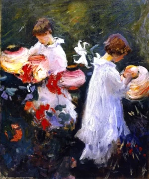 Sketch For ‘Carnation, Lily, Lily, Rose’ 1885 by John Singer Sargent