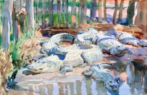 Muddy alligators 1917 by John Singer Sargent