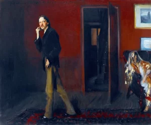 Robert Louis Stevenson and His Wife 1885 by John Singer Sargent Robert Louis Stevenson and His Wife 1885 by John Singer Sargent