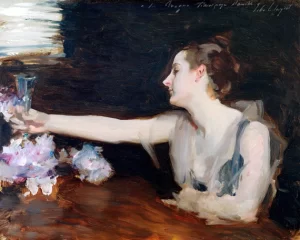 Madame Gautreau Drinking a Toast, 1882-1883 by John Singer Sargent Madame Gautreau Drinking a Toast, 1882-1883 by John Singer Sargent